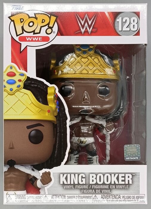 #128 King Booker - WWE - Brand New Funko POP in Protector
