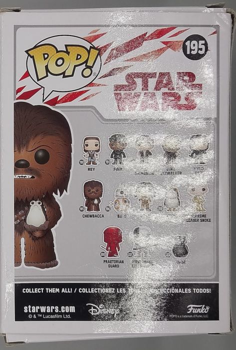 #195 Chewbacca (w/ Porg) - Star Wars - Box Damaged Funko POP