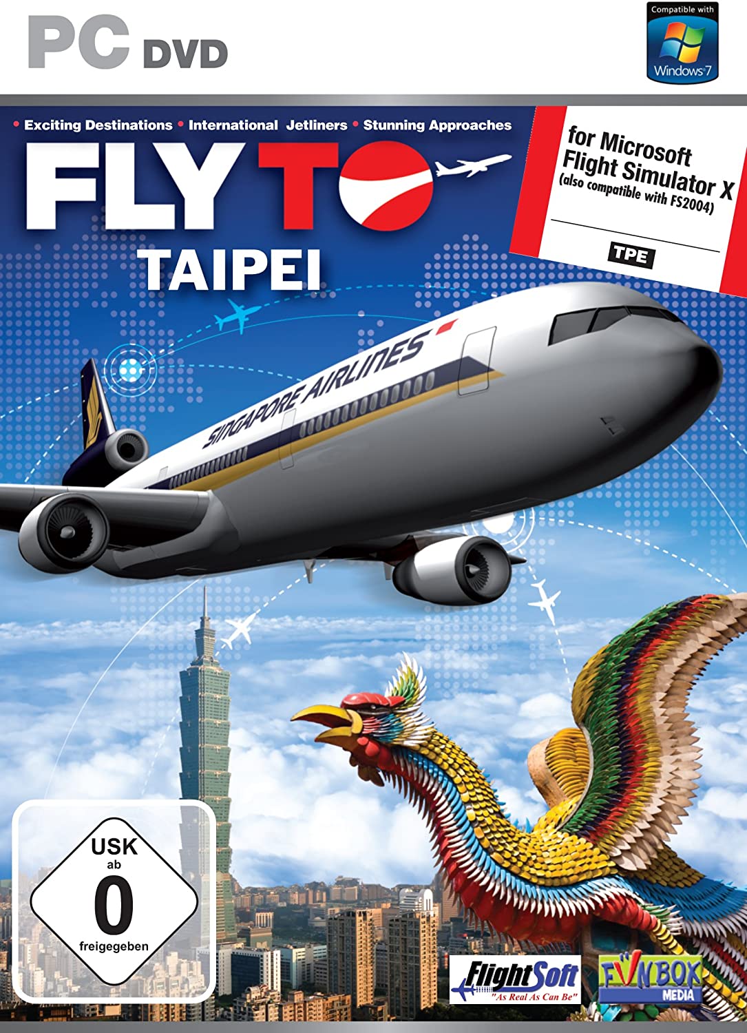 Fly To Taipei Add-On for FS 2004 and FSX (PC DVD)