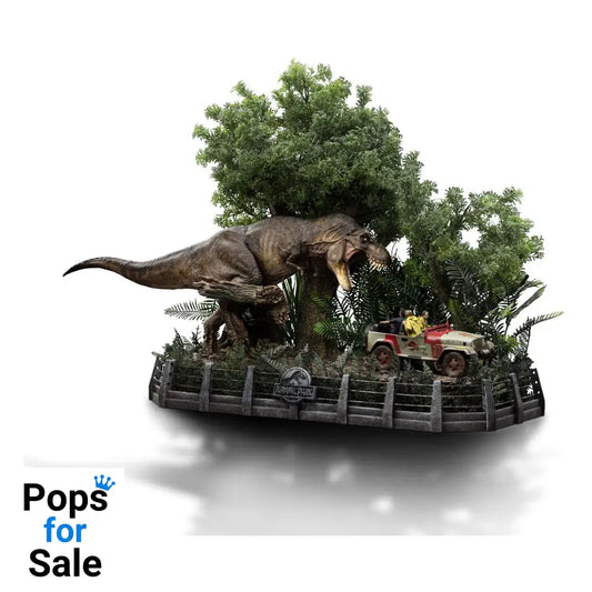 Jurassic Park Demi Art Scale Statue 1/20 T-Rex Chase 30 cm