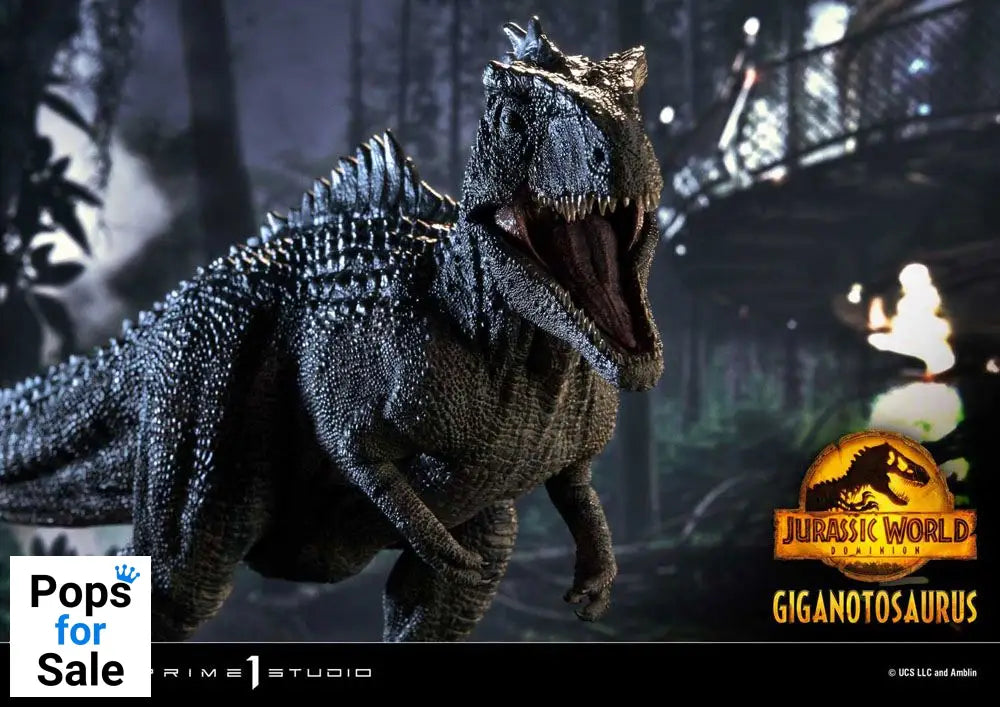 Jurassic World Dominion Prime Collectibles Statue 1/38 Giganotosaurus Toy Version 22 cm
