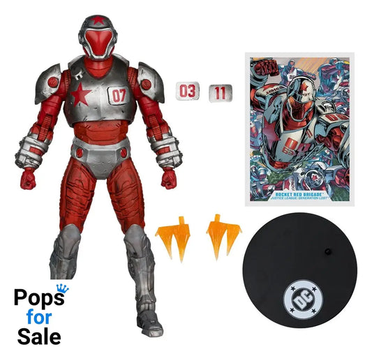 Justice League: Generation Lost DC Multiverse Action Figure Rocket Red Brigade 18 cm