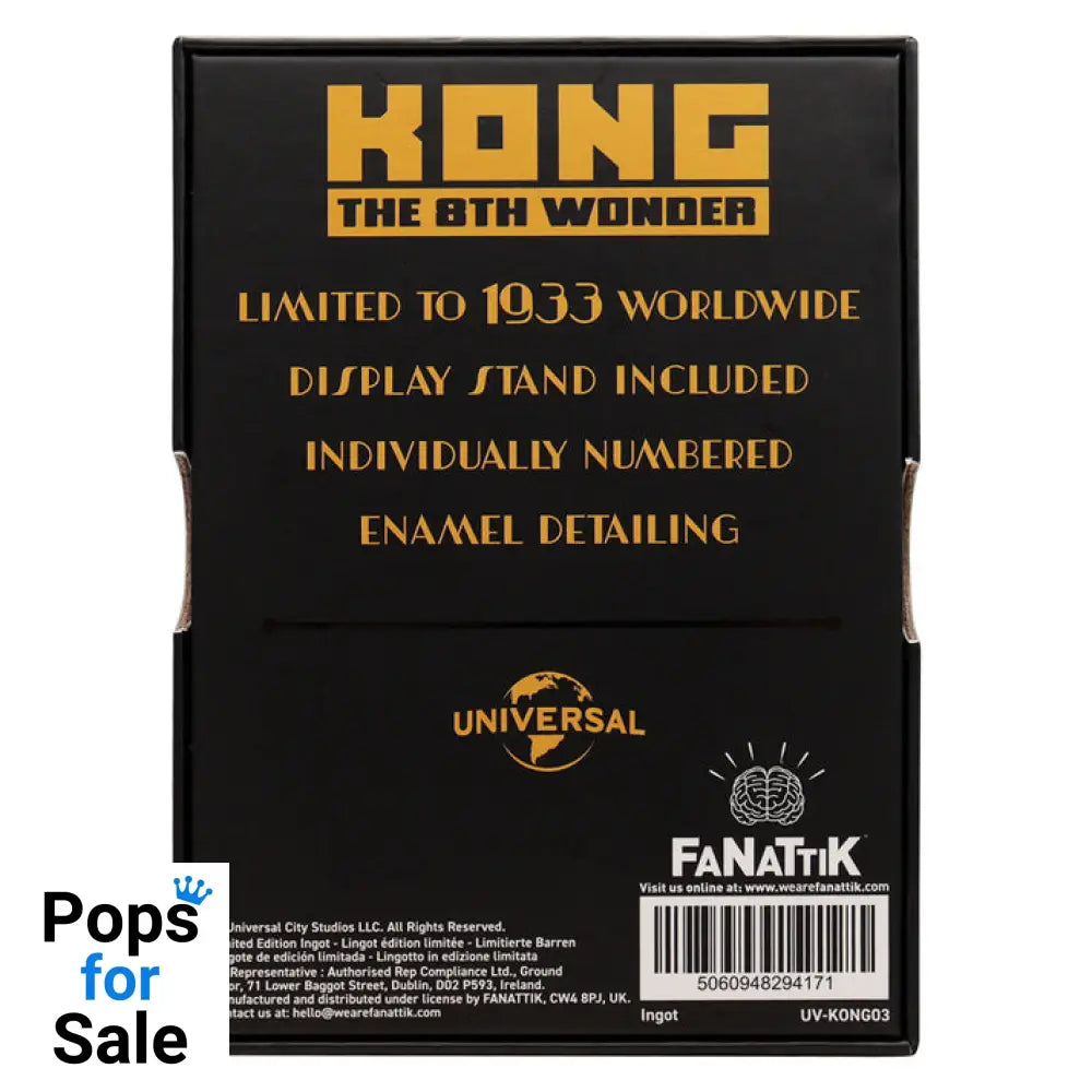 King Kong The 8th Wonder Limited Edition Ingot Ingot