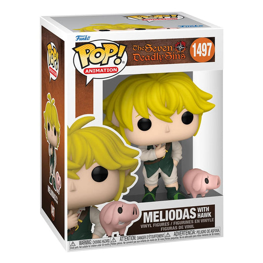 1497 Meliodas w/Hawk - The Seven Deadly Sins - Brand New Funko POP