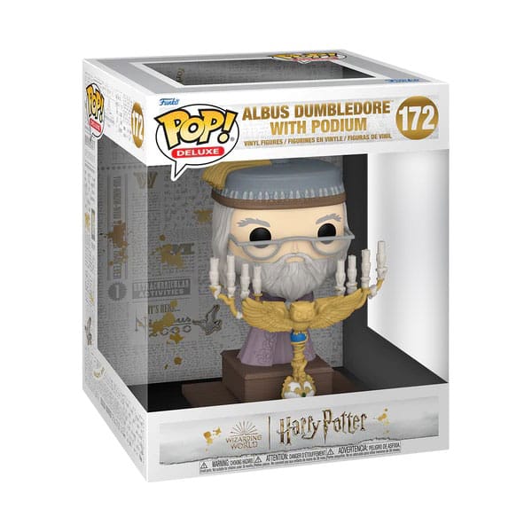 172 Albus Dumbledore w/Podium - Deluxe - Harry Potter - Brand New Funko POP