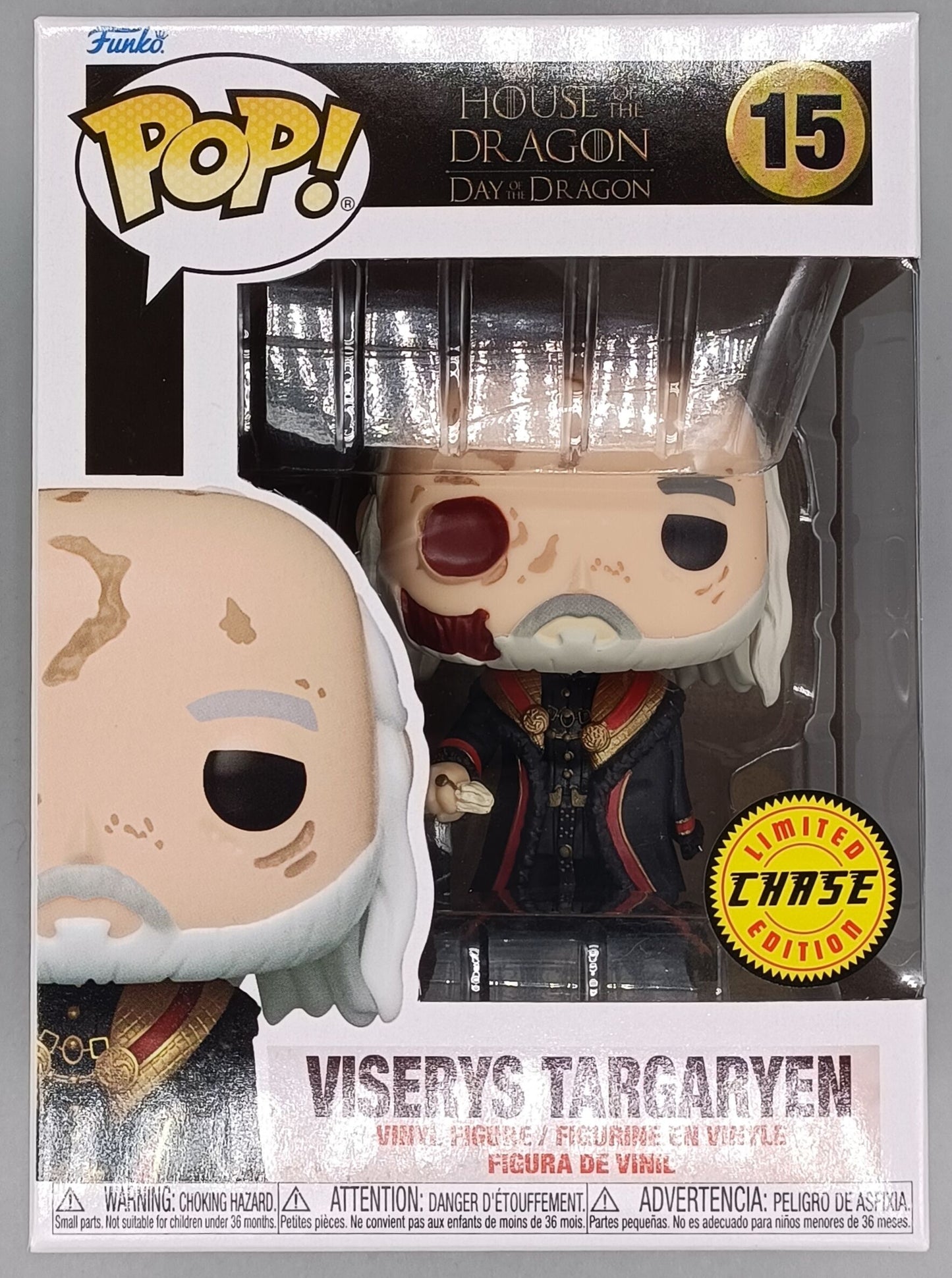 15 Viserys Targaryen - Chase - House of the Dragon Funko POP - Brand New