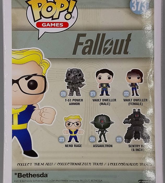 373 Nerd Rage (Vault Boy) - Fallout - Box Damaged Funko POP