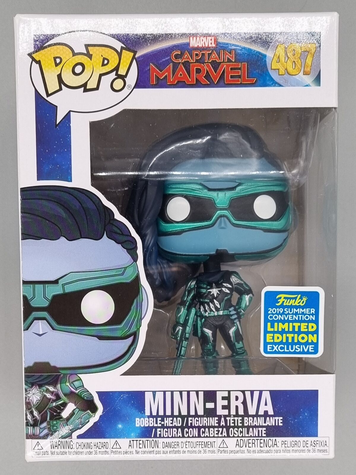 487 Minn-Erva - Marvel Captain Marvel - 2019 Con Funko POP
