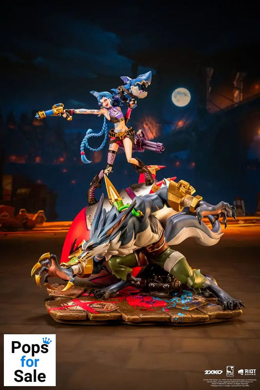 League of Legends Statue 1/10 2XKO Jinx & Warwick Diorama 37 cm