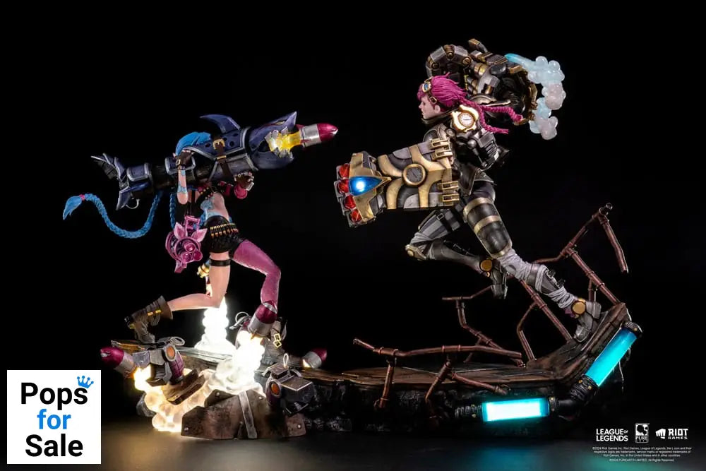 League of Legends Statues 1/6 2-Pack Vi & Jinx Statues