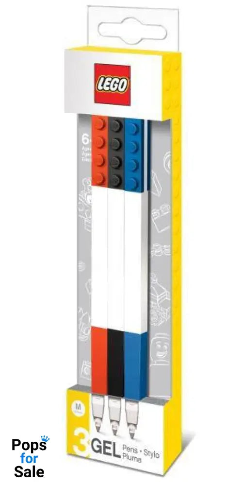 LEGO Gel Pens 3-Pack Bricks Stationery