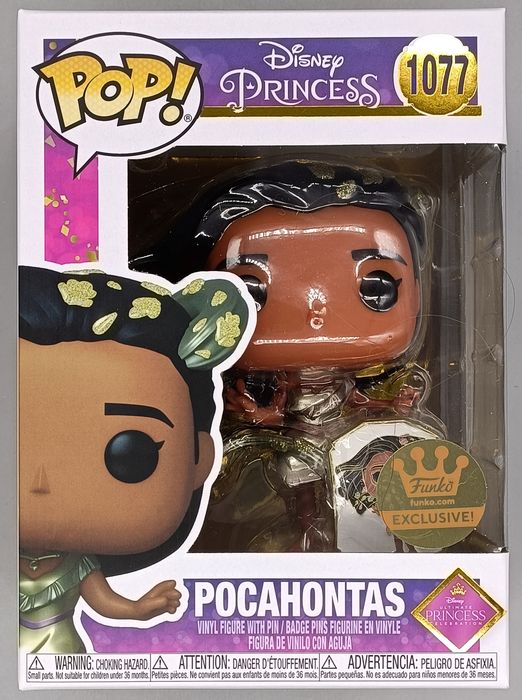 #1077 Pocahontas (Ultimate w/ Leaves) - Metallic - Disney Funko POP