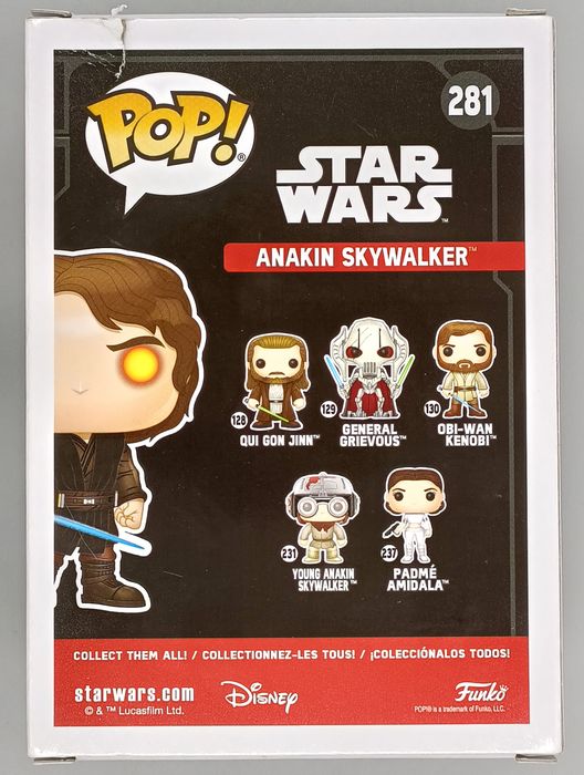 #281 Anakin Skywalker (Dark Side) - Star Wars - Box Damaged Funko POP