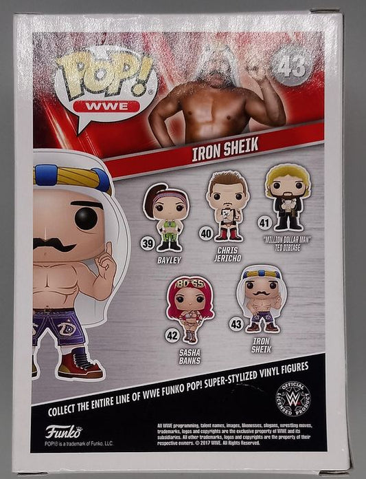 #43 Iron Sheik (Red Keffiyeh) - Chase Edition - WWE Box Damaged Funko POP