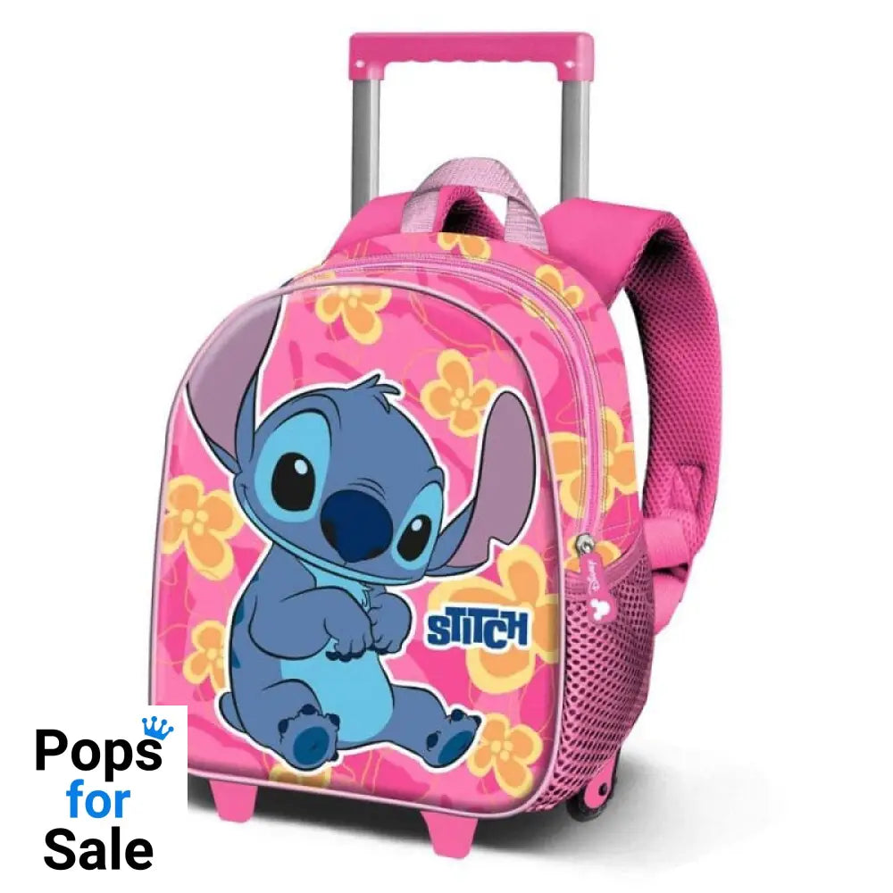 Lilo & Stitch 3D Backpack with Wheels Cute Pink Small