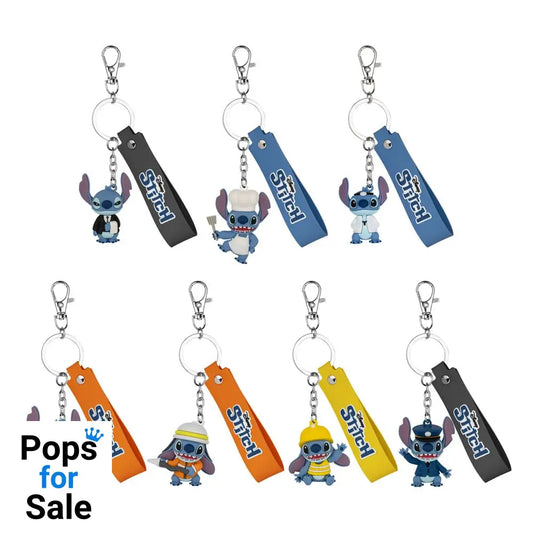 Lilo & Stitch Job Experience Camp Series Keychains Blind Box Stitch 4 cm Assortment (6)