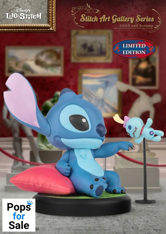 Lilo & Stitch Mini Egg Attack Figure Stitch Art Gallery Series Stitch and Scrum 8 cm