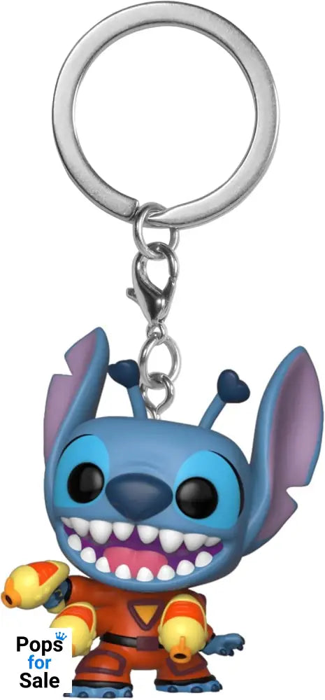 Lilo & Stitch POP! Vinyl Keychains 4 cm Stitch w/ Blaster Display (12)
