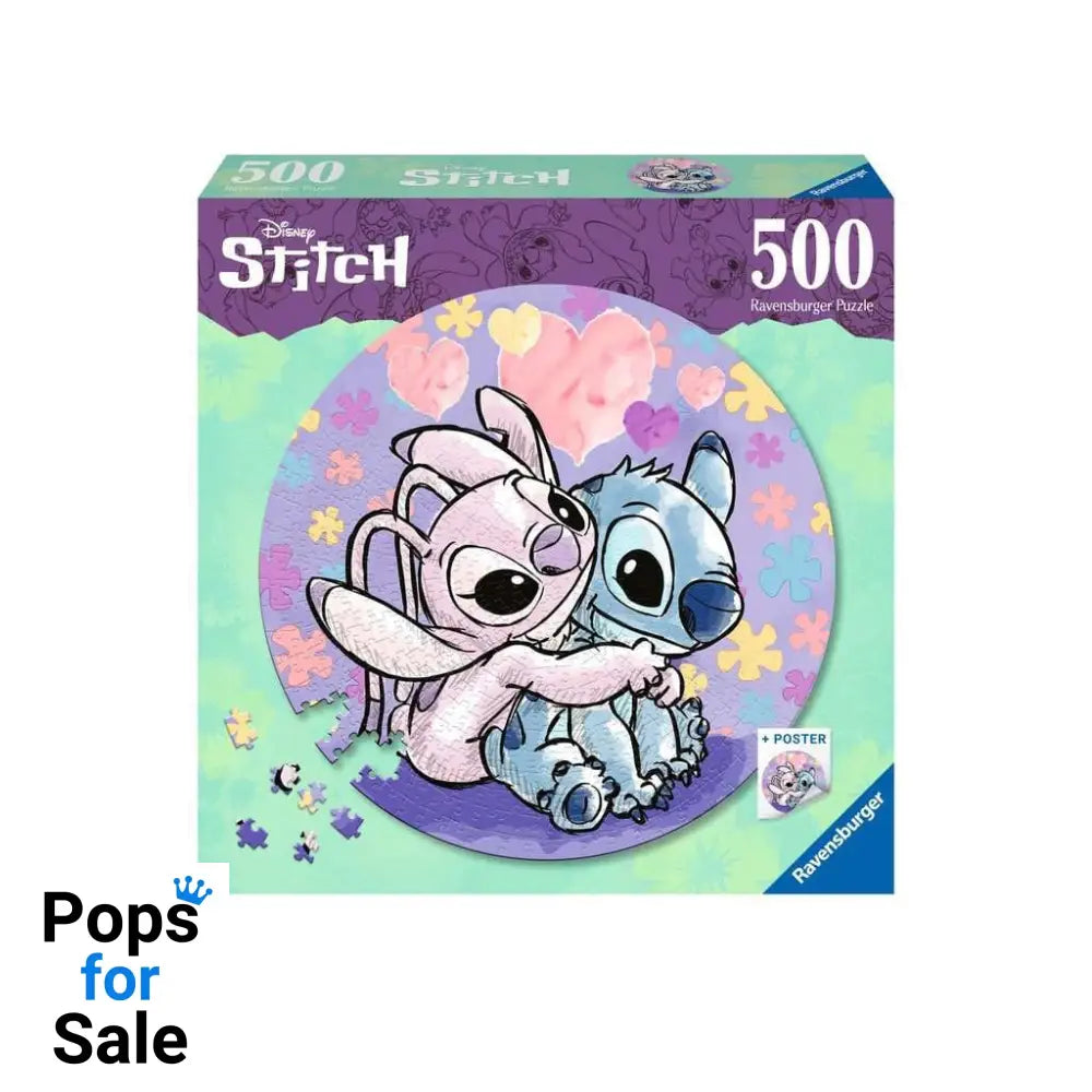 Lilo & Stitch Round Jigsaw Puzzle Stitch (500 pieces) Puzzles