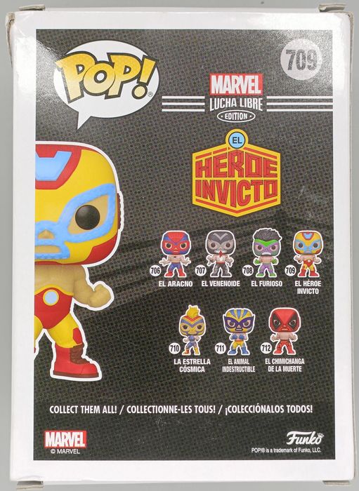 709 El Heroe Invicto (Iron Man) - Marvel Luchadores - Box Damaged Funko POP