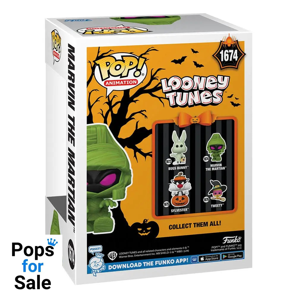 Looney Tunes POP! Television Vinyl Figure Halloween Marvin(Mummy) 9 cm