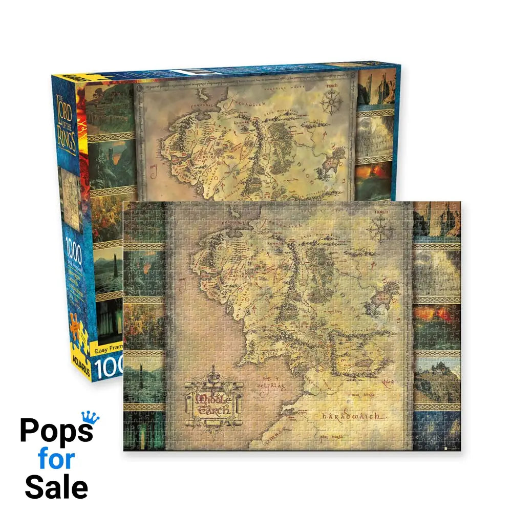 Lord of the Rings Jigsaw Puzzle Map (1000 pieces) Puzzles