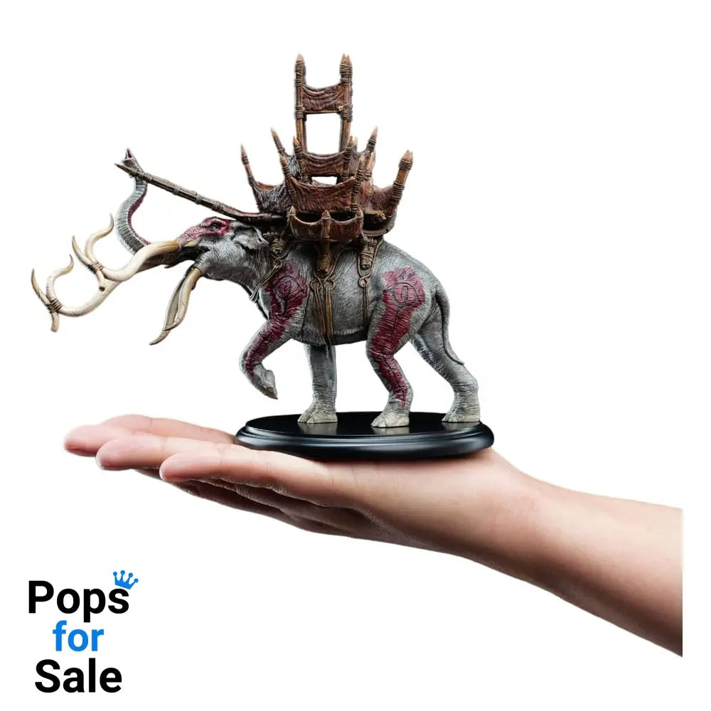 Lord of the Rings Mini Statue Mumak in Battle 17 cm Statues