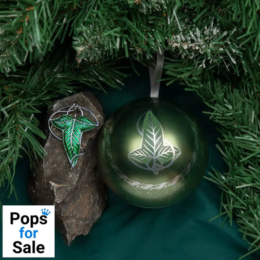 Lord of the Rings tree ornament with Brooch Lorien Leaf