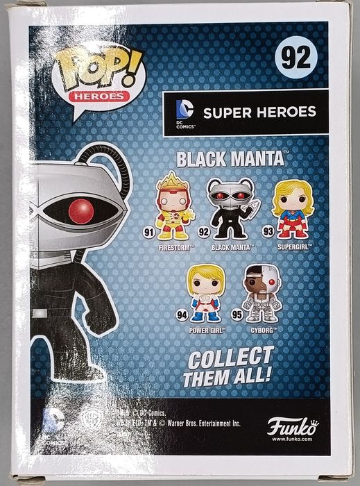 92 Black Manta - DC Super Heroes - Funko POP - Box Damaged