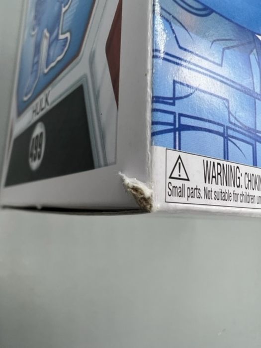 499 Hulk (w/ Gauntlet- Blue) Chrome - Marvel Avenger Funko POP - Box Damaged