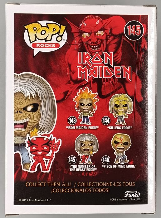 145 The Number of the Beast Eddie - Iron Maiden Funko POP - Box Damaged