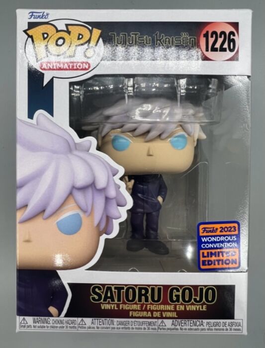 #1226 Satoru Gojo (Unmasked) - Jujutsu Kaisen - 2023 Con Funko POP