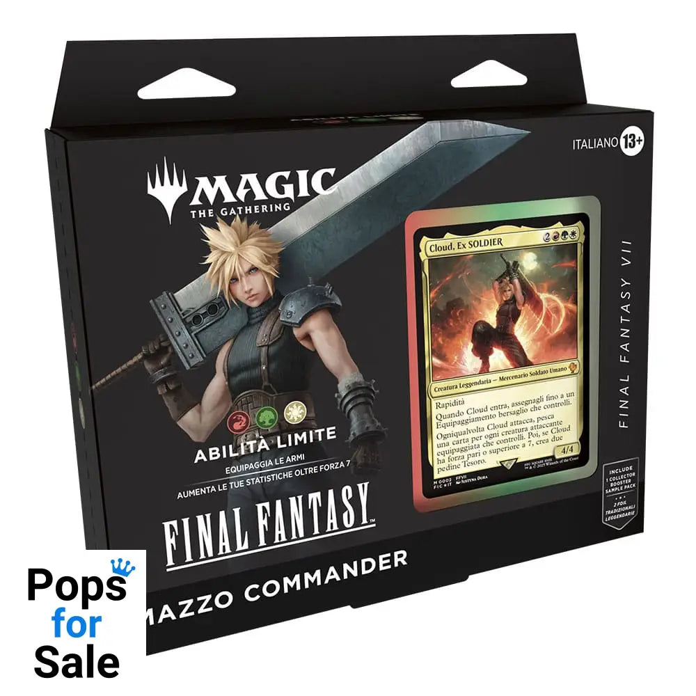 Magic the Gathering Final Fantasy Commander Decks Display (4) italian Trading cards