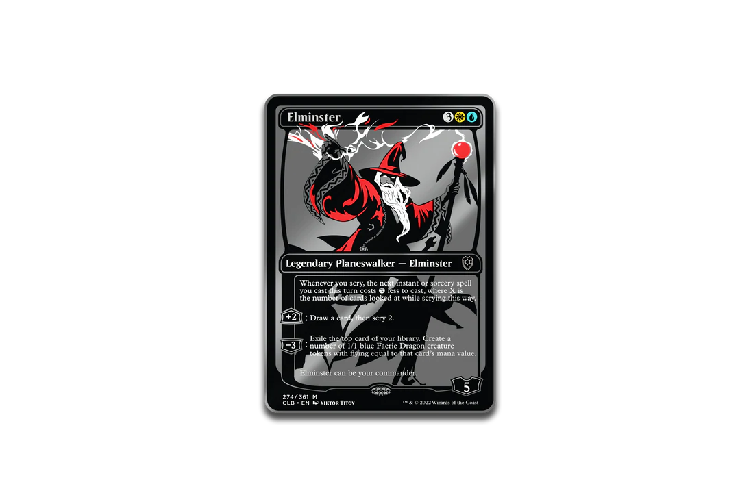 Pinfinity AR Pin: Limited Edition Commander Legends Elminster - Magic the Gathering PMTG051 Pin