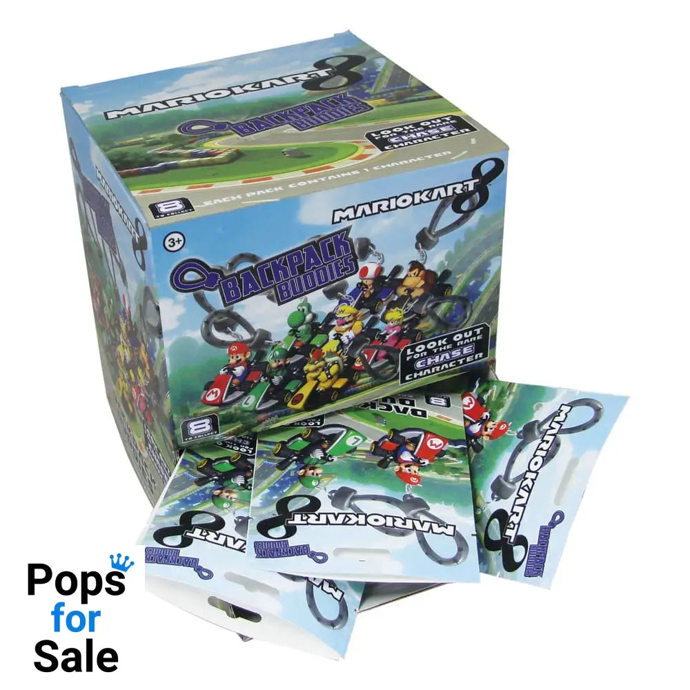 Mario Kart 8 Backpack Buddies Mystery Bags Display (24) Keyrings