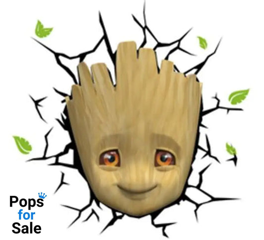 Marvel 3D LED Light Baby Groot Face 3D Decoration