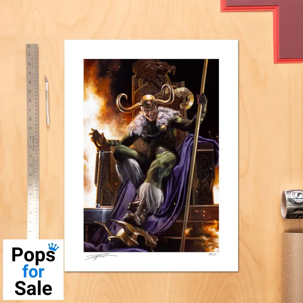 Marvel Art Print Loki: God of Mischief 46 x 61 cm - unframed