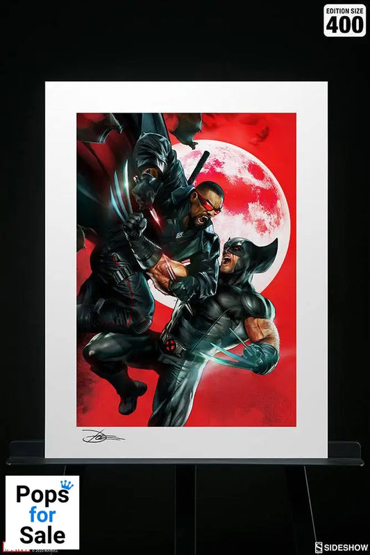Marvel Art Print Wolverine vs Blade 46 x 61 cm - unframed