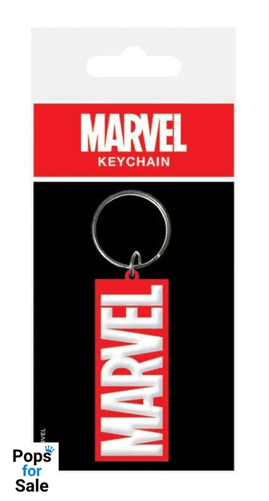 Marvel Comics Rubber Keychain Logo 6 cm