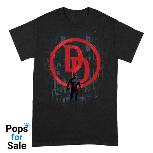 Marvel Daredevil T-Shirt Daredevil Double D Shadow Size S