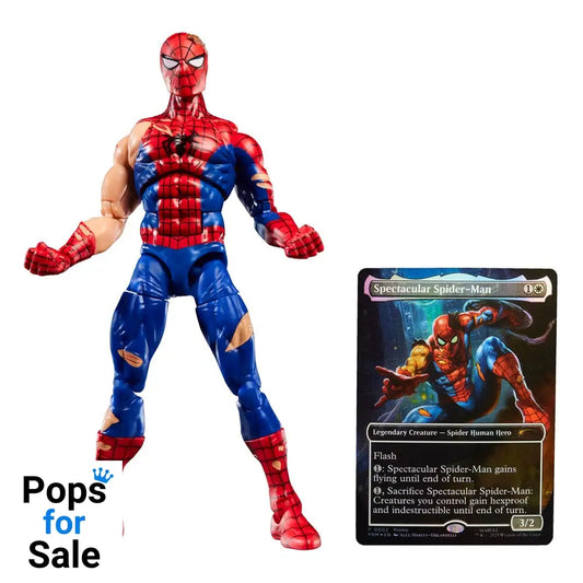 Marvel Legends Magic: The Gathering Action Figure Battle-Damaged Spider-Man (plus Exclusive Foil Card) 15 cm