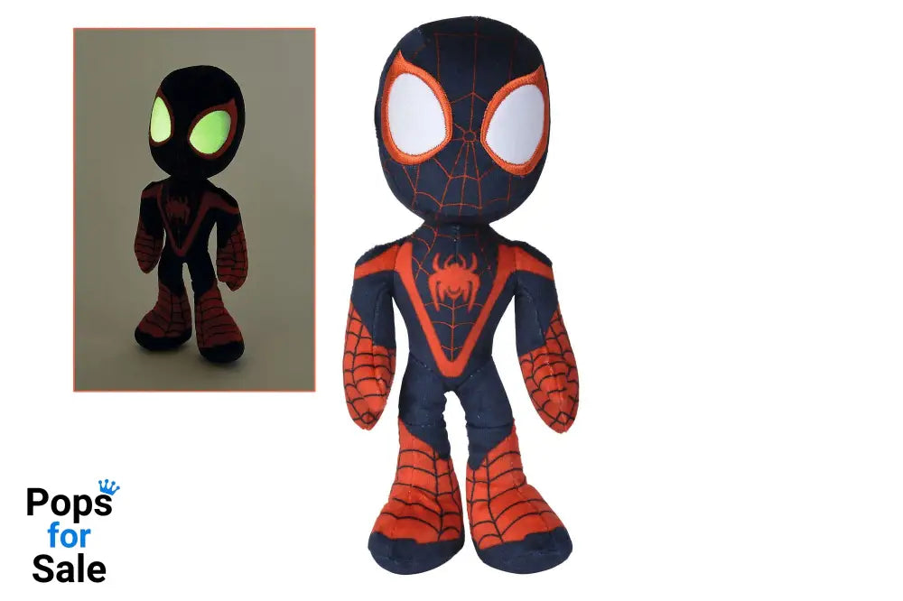 Marvel Plush Figure Glow In The Dark Eyes Miles Morales 25 cm Plushes
