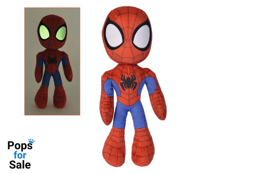 Marvel Plush Figure Glow In The Dark Eyes Spider-Man 25 cm
