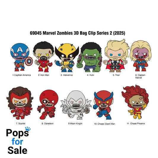Marvel PVC Bag Clips Series 2 Zombies Display (24)