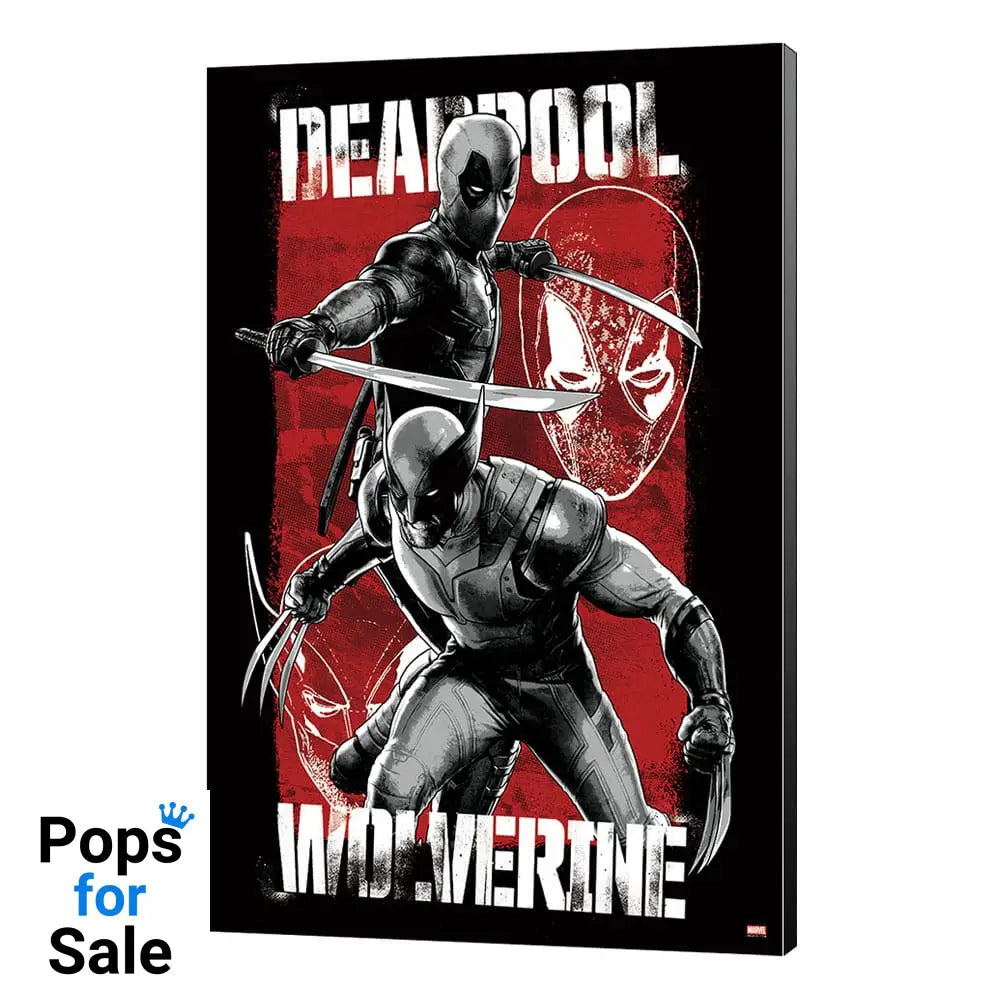 Marvel Wooden Wall Art Deadpool & Wolverine 03 Maximum Effort 35 x 50 cm Posters & Wallscrolls