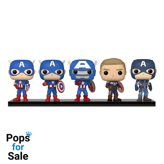Marvel: Year of the Shield POP! Vinyl Figure 5-Pack Captain America: Through the Ages 9 cm