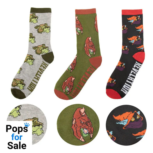 Masters of the Universe - Revelation: Cringer & Battle Cat & Orko Socks Set of 3