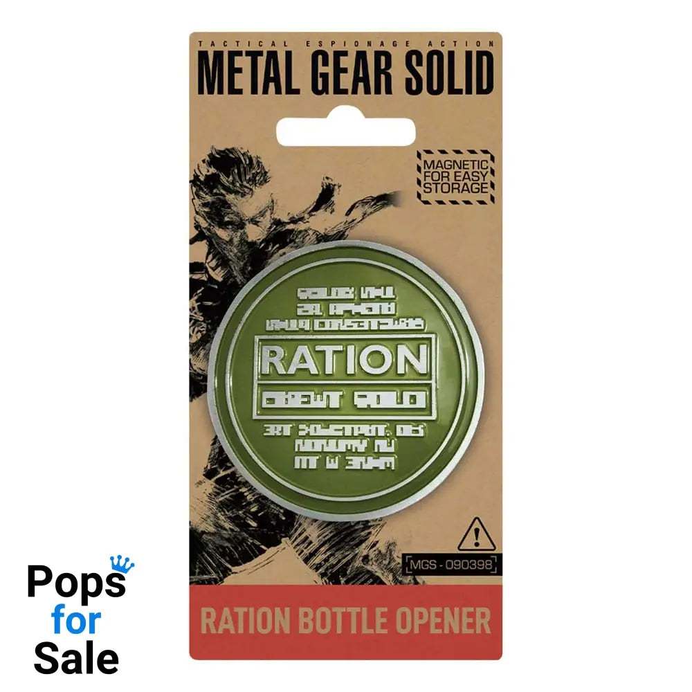Metal Gear Solid Bottle Opener Solid Ration 8 cm Kitchen- and Tableware