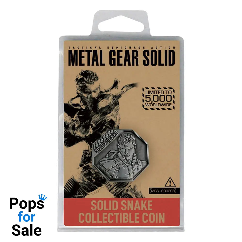 Metal Gear Solid Collectable Coin Solid Snake Limited Edition Coins