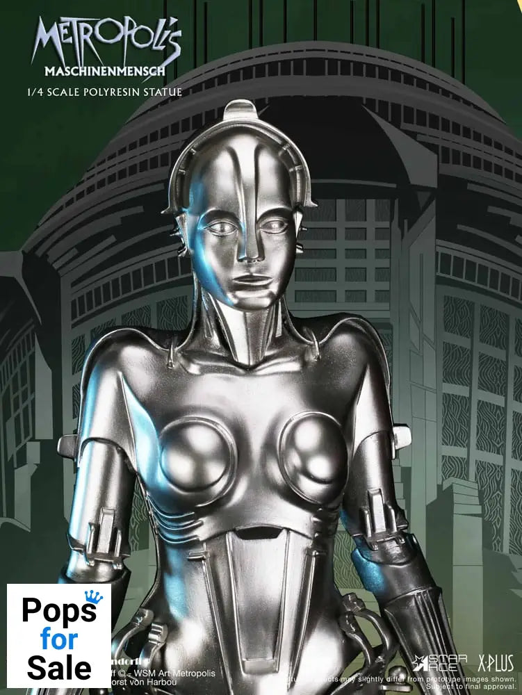 Metropolis Statue 1/4 Maschinenmensch Silver 40 cm